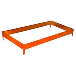 Greengo / Galvanized bed, 195 × 100 × 15 cm