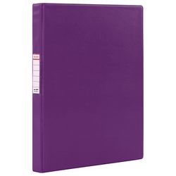 Folder on the 2 rings BRAUBERG, cardboard/PVC, 35 mm, purple, up to 180 sheets (double life)