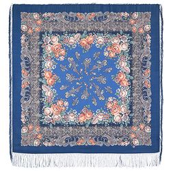 Павловопосадский платок / Bedtime Story scarf with silk fringe