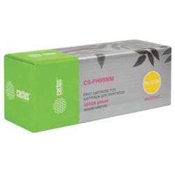 CACTUS / Картридж лазерный (CS-PH6000M) для XEROX Phaser 6000/6010N, пурпурный, ресурс 1000 стр.