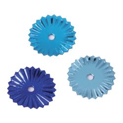 Lantejoulas para criatividade "Ondulado", tons de azul, 10 mm, 30 gramas, ILHA DOS TESOUROS
