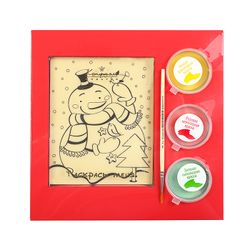 Chocolate Christmas coloring "Snowman"