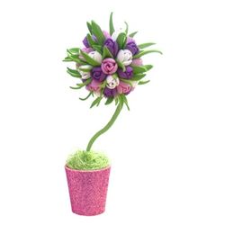 A set of creative topiary small "Tulips"