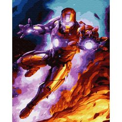 ВанГогВоМне / VanGogVoMne / Paint by number "Iron Man" 40x50 cm