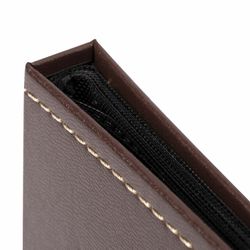 36 fotoğraf için BRAUBERG fotoğraf albümü 10x15 cm, dokulu deri, toka, kahverengi