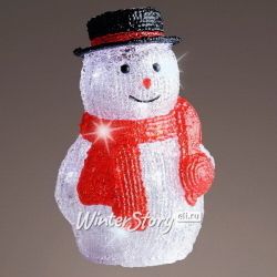 Kaemingk / Luminous figure Snowman Aimo - Snowy Friends 25 cm, 20 LED lights, battery operated, IP20