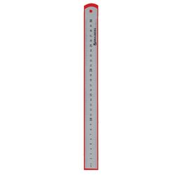 Metal ruler 30 cm, BRAUBERG, Euro slot