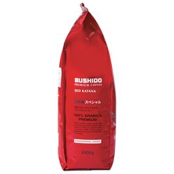 BUSHIDO / Coffee beans "Red Katana", natural, 1000 g, 100% Arabica, vacuum packed