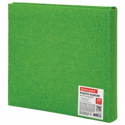 Photo album BRAUBERG "Lime" for 200 photos 10x15 cm, fabric, green