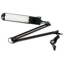 TransVit / Table lamp "Delta", clamp, fluorescent, 11 W, black, height 70 cm, 2G7