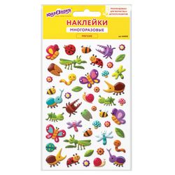 Sticker marshmallow "Insects", reusable, 10x15 cm, INLANDIA