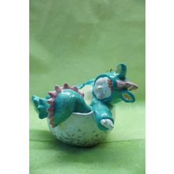 Ярославская майолика / Christmas tree toy "Dragon Kid"