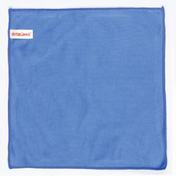 ЛАЙМА / Paño para vidrio y óptica, microfibra, 30x30 cm, azul, para oficina