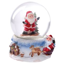 ЗОЛОТАЯ СКАЗКА / Souvenir figurine "Snow Globe WINTER LANDSCAPE", polystone / glass, diameter 65 mm