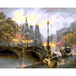 Опт-картина / Sayılara göre boyama 40x50 Mostovaya