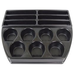 Cash tray М1 for receiving and issuing money, 350x290x45 mm, 6 slots for banknotes, 7 compartments for coins