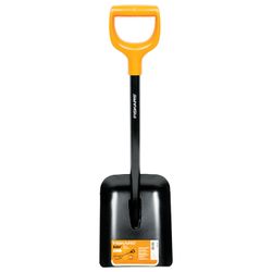 Shovel shovel FISKARS Solid, shortened, D-shaped handle, height 78 cm, steel handle