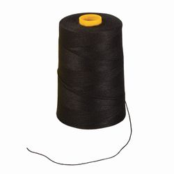 BRAUBERG / Lavsan thread for sewing documents, BLACK, diameter 1 mm, length 1000 m, LSh 210h