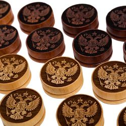 GamesDealer / Conjunto de fichas para gamão Senezh "Derzhava"