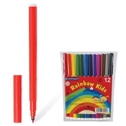 Markers CENTROPEN "Rainbow Kids", 12 colors, washable, ergonomic, ventilated cap