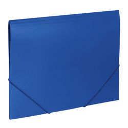 带松紧带的文件夹 BRAUBERG“Office”，蓝色，最多 300 张，500 微米