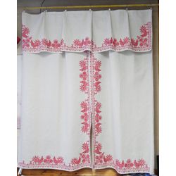 Карельские узоры / Set of curtains with lambrequin