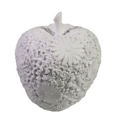 Ремеко / Decorative figure "Apple" (white) L8W8H9