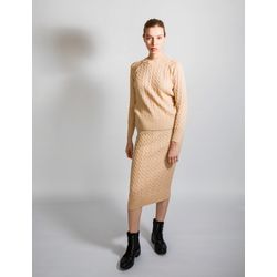 Skirt braids beige, TRICARDO
