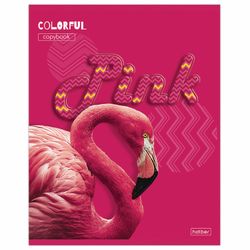 HATBER / Notebook А5 48 p. bracket, cage, selective varnish, "PINK" / 10 pcs.
