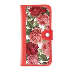 Clutch button mini combo "Rose-Bush" red