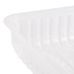 STYROLPLAST / Disposable containers, 500 ml, SET of 50 pcs., WITHOUT LID, 179x132x37 mm, PP, transparent
