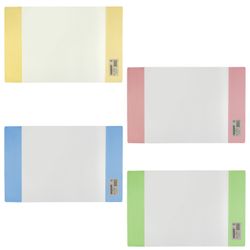 PVC cover for notebook and diary PYTHAGORAS, colored valves, dense, 120 microns, 210х350 mm