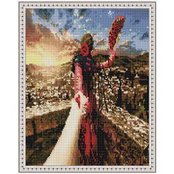 Опт-картина / Diamantmosaik 40x50, runde Strasssteine Folgen Sie mir. Rom