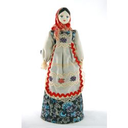 Потешный промысел / Porselen hediyelik oyuncak bebek "Kuzey Rusya. Kızın şenlikli kostümü, 18-19 yüzyıllar"