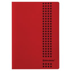 BRAUBERG / Notebook A4, 40 sheets, "Metropolis", bracket, cage, plastic cover, RED / 10 pcs.