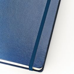 BRUNO VISCONTI / Notebook Blue SMALL FORMAT 100 sheets A6, 90x130 mm, hard, balacron, opening up