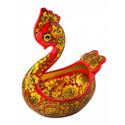 Золотая Хохлома / Bucket "Swan" 270x200 mm