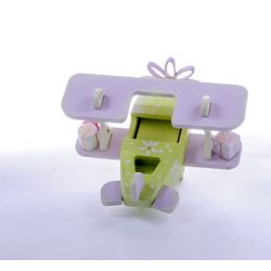 Toy Christmas tree "Plane Biplane" 90YY61-504 Modern