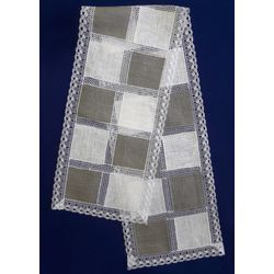 Кружевной Край / Lace Edge / Napkin "Patchwork" 25x115 cm