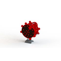 Rocking spring "ladybug" powder paint