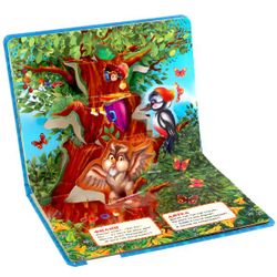 Умка / El libro de cartón "Druzhinina M. Los animales del bosque"
