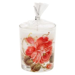 Жостово / Scented candle "Scarlet Flower" with natural wax