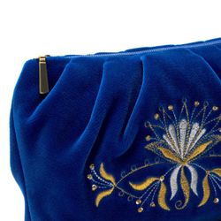 Торжокские золотошвеи / Velvet cosmetic bag "Aida"