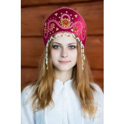 Русский народный костюм / Kokoshnik "Alina", 11 cm