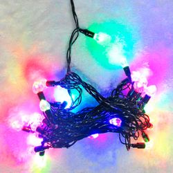 FUNNY CHURCH / LED "Hearts" LED electric garland, 40 lamps, 5 m, multicolor