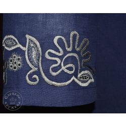 Елецкие кружева / Yelets lace / Women's linen coat with embroidery