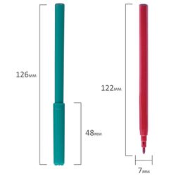 Markers PYTHAGORAS, 24 colours, ventilated cap