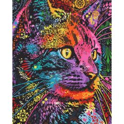 Опт-картина / Peinture par numéros 40x50 Chat de couleur