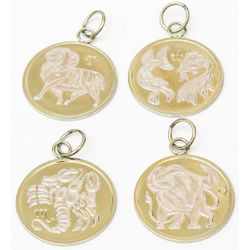 Zodiac Sign Zirconia Pendant