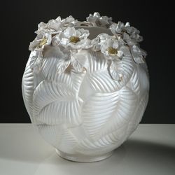 Керамика ручной работы / Table vase "Leaf" 36 cm